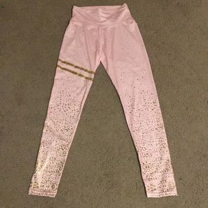 Pink and Gold Leggings